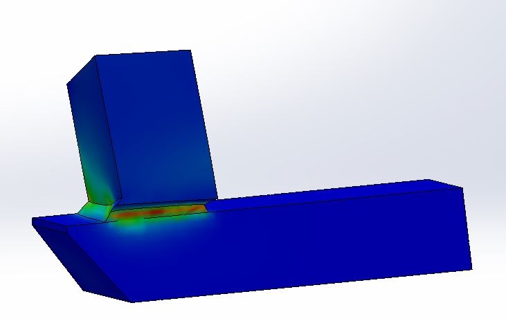 Simulation couteau queuteuse